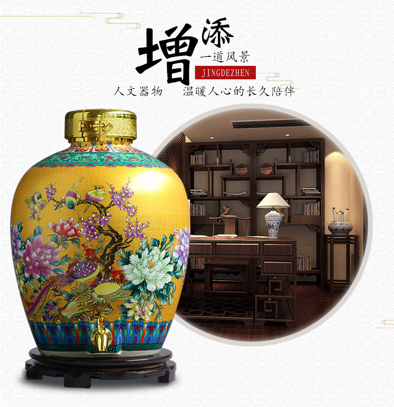 Jingdezhen ceramic jar sealing it home 50 pounds ten leading mercifully jars archaize liquor bottle pot pot