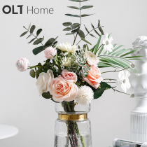 Nordic Light Lavish Emulation Flower Fake Flowers Roserose Indoor Living Room Dining Room Table Furnishing Decorated bouquet hem