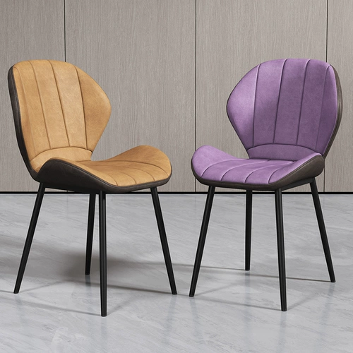 Северные легкие роскошные обеденные стулья для домашнего спинка европейские интернет -столы и стулья