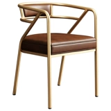 Легкий роскошный обеденный стул Nordic Leisure Office Sultice Simplicity Современное сетевое кресло красного макияжа Iron Restaurant and Stool Home