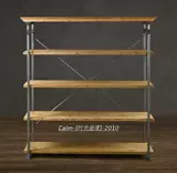 American Iron Art Bookstore Loft Retro Solid Wood полки офисные книжные полосы бутик