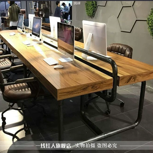 American Loft Industrial Style Real Wood Student Desk Стол Стол Стол Стол офисного офисного работника