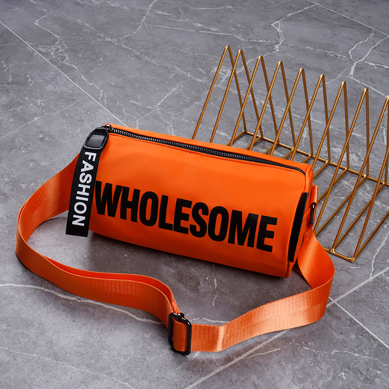2026 New Korean Style Versatile Fashionable Waterproof Oxford Cloth Small Round Bag Crossbody Bag Women's Sports Casual Shoulder Bag
