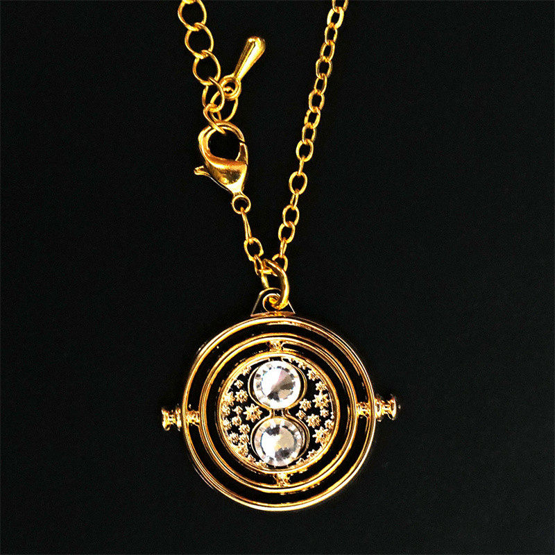 Genuine British Harry Potter peripheral Hermione time converter gold-plated pendant pendant necklace lite edition