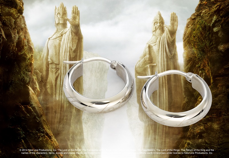 American Warner genuine Lord of the Rings around the Lord of the Rings Hobbit Supreme Lord of the Rings Silver Earrings