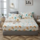 Bộ đồ giường bằng vải cotton nguyên chất lily một mảnh bọc nệm bảo vệ 1,8 m 2 tấm nệm cao su có thể tháo rời - Trang bị Covers