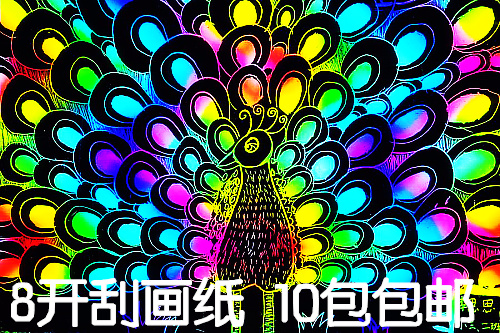 8 open thickened Colorful Scraped paper 8K Scraping Wax Painting Fine Art Supplies 4K Drawing Paper Children Puzzle Handmade Diy Drawing Paper