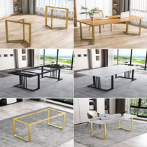 Iron large plate table leg bracket rock plate table frame base iron frame shelf dining tea table table leg metal table leg customization