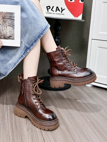Martens, резиновые ретро короткие сапоги