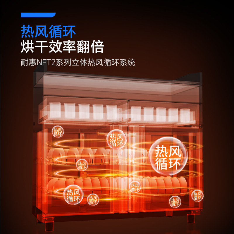 Kangbaonaihui Multifunctional Tea Cabinet, Dual-Purpose for Home and Business Use, Disinfecting Cupboard, Integrated Bowl and Chopstick Storage and Drying