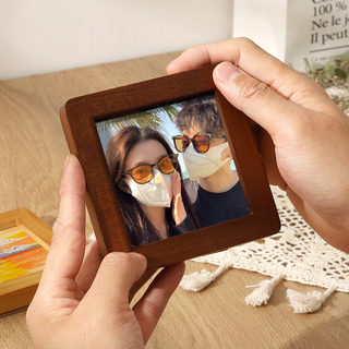 Small photo frame with rounded corners, child frame, ID photo, couple portrait