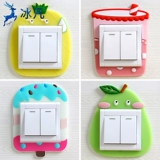 Мультяшный переключатель, креативный защитный чехол на стену для гостиной, настенное современное бра для спальни, простой и элегантный дизайн