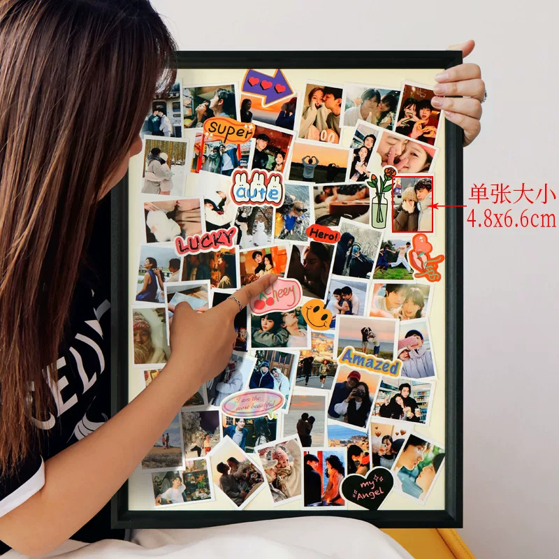 Подарочная рамка для фотографий Polaroid ко Дню Святого Валентина, DIY, изготовление на заказ, для любимого человека, подарок на день рождения