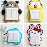 Мультяшный переключатель, креативный защитный чехол на стену для гостиной, настенное современное бра для спальни, простой и элегантный дизайн