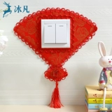 Переключатель, защитный чехол, ткань на стену, светильник для гостиной, современная световая панель, европейский стиль, простой и элегантный дизайн