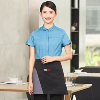 Дамы синий топ+фартук