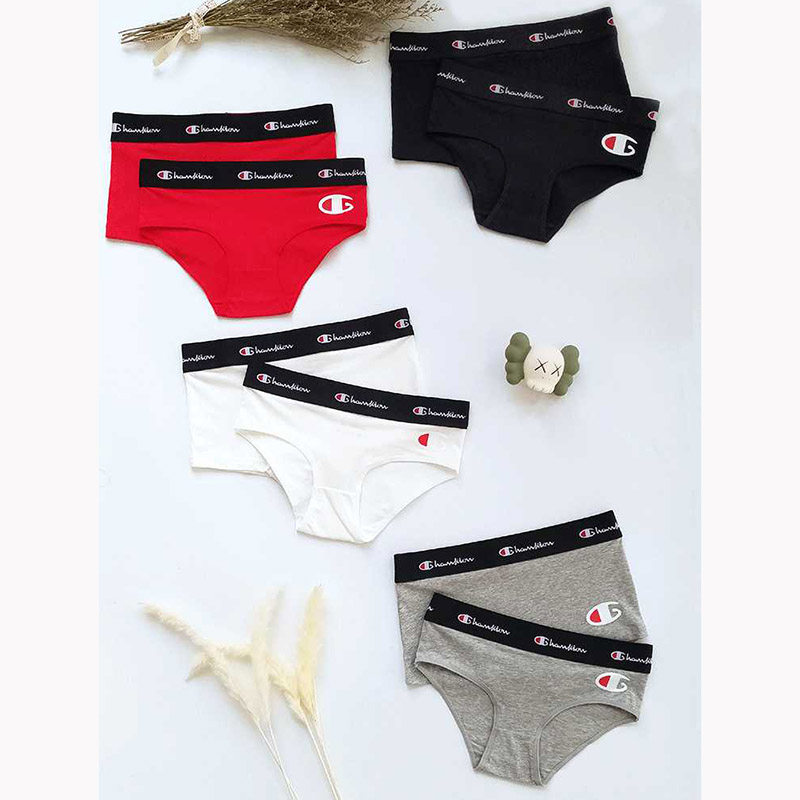 Handsome t panties les pure cotton wide edge large size sports pants head flat angle square triangular pants student safety pants safety pants damp