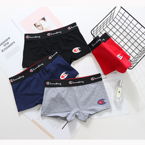 Tide brand underwear women les handsome t cotton wide side sports pants flat angle breifs size couple tide student bottoms