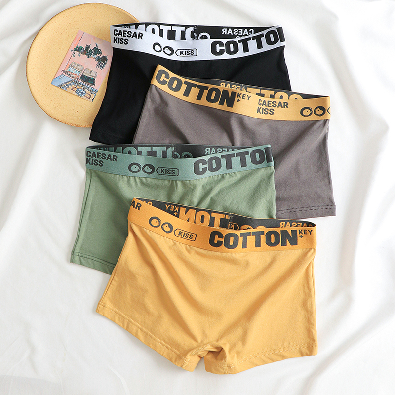Women's Cotton Boxer Briefs, Unisex, Mid-Waist, Sporty, Simple, Breathable, Antibacterial, Trendy Women's Cotton Boxer Briefs, Unisex, Mid-Waist, Sporty, Simple, Breathable, Antibacterial, Trendy