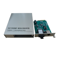 Carrier-grade internal power plug-in card type 10 100M optical fiber transceiver single mode dual fiber 40 60KM 3-year warranty