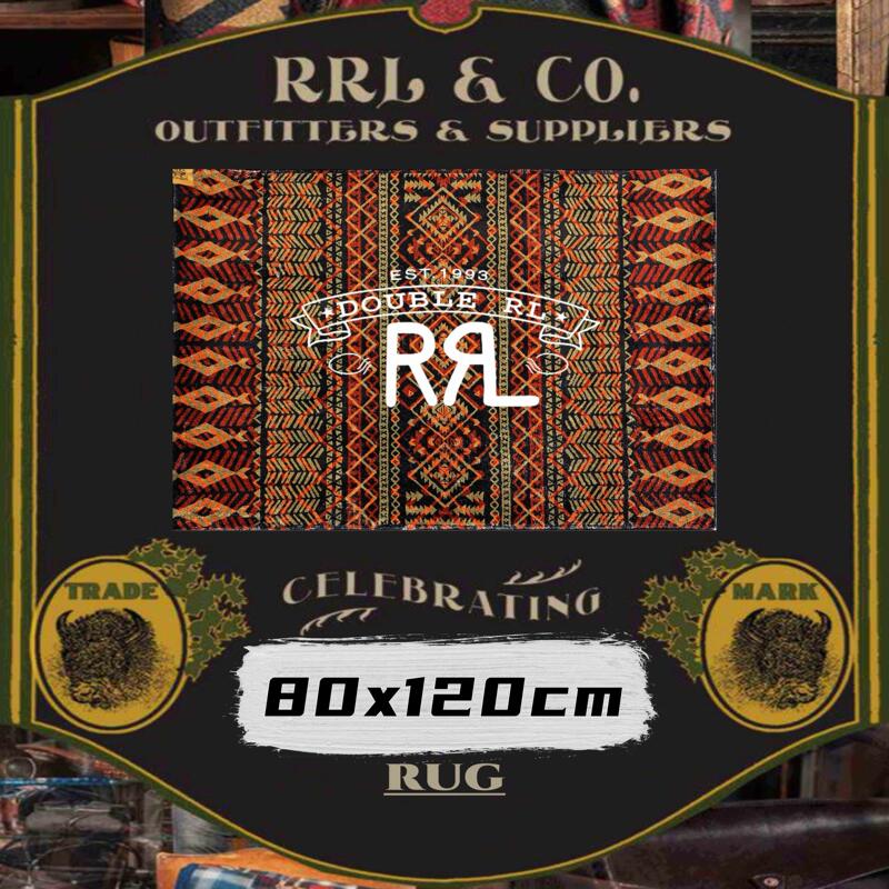 Small Quantity of Unadorned Rrl, Rl Navajo Ethnic Pattern American Retro Cashmere Carpet Decorative Wall Hanging Tapestry