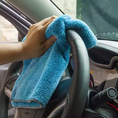 Car wash towel car wipe cloth special absorbent thickened interior wipe towel large non-marking rag household