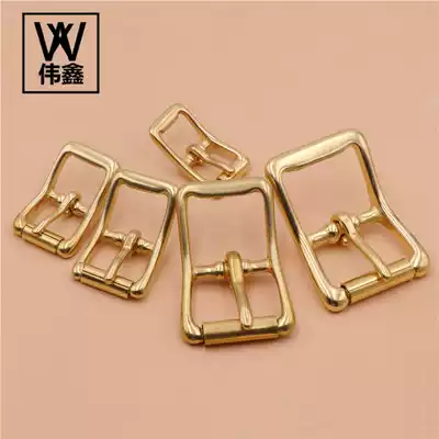 Pure brass roller pin buckle Japanese pin buckle Pure copper belt buckle Copper bag buckle Handmade leather bag DIY accessories
