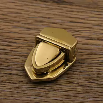 Pure brass bag hardware accessories lock copper chain high-end pure copper lock switch lock buckle handmade duck tongue lock