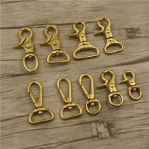 Handmade crow pattern copper keychain Brass pants chain hook buckle Pure copper cloth buckle Pure copper chrysanthemum hook