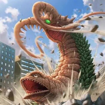 Soft Plastic Monster Double-Tailed Monster Electronic Gomora Talisston Regina Enhanced Bermula Doll Toy Model