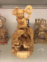Prince 19 Three Prince Nezha second degree camphor wood carving statue made 40cm
