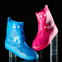 Rain shoe cover Mens and womens wellies rain waterproof shoe cover Adult rain slip thickened wear-resistant bottom Student rain shoe cover