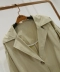S áo mới 2019 thương hiệu mùa thu giảm giá nữ 93683 áo liền thân màu thắt lưng có khí chất mỏng - Trench Coat