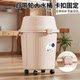 The bucket and basin come with 4 large wheels