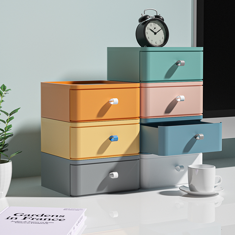 Home desktop drawer desk storage box office cosmetics storage cabinet desk shelf