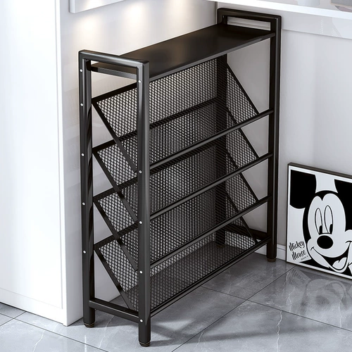 居家家 Ультратонкая полка для обуви, многослойная домашняя дверь, небольшой узкий шкаф для обуви, входная дверь, экономия места, простое хранение, горячий стиль