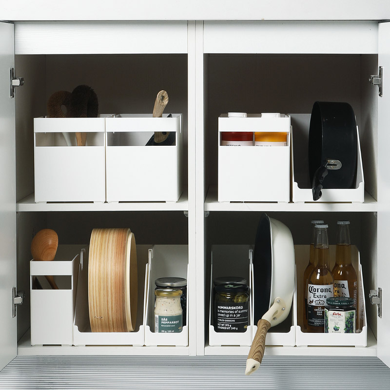 Home Japanese multi-functional storage box kitchen overall cabinet sundries classification rack desktop finishing storage box