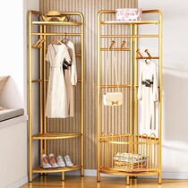 Corner clothes hanger floor-standing bedroom household clothes hanger corner clothes hanger simple clothes drying rack light luxury coat rack
