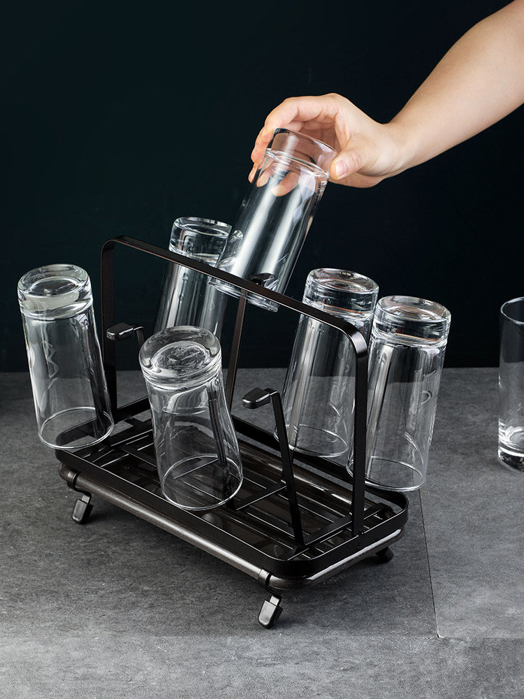 Home water cup shelf shelf glass teacup drain rack upside down creative home cup storage shelf