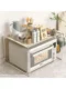 Kitchen microwave oven electric oven multi-function countertop storage rack household style stainless steel oven bracket storage