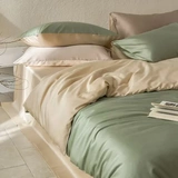 Цветной летний комплект для домашнего использования, бархатная простыня, 4 предмета, постельные принадлежности, легкий роскошный стиль