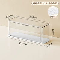 4 упаковки с прозрачным белым фоном/вмещают 20–28 кукол (поставляются с клеем против падения), можно штабелировать