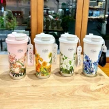 Кофейный высококачественный портативный стакан из нержавеющей стали подходит для мужчин и женщин со стаканом