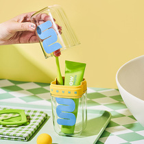 Dopamine Tooth Box Creative Cute Mouthwash Cup Multifunctional Contrast Color Home Travel Multipurpose Portable Toothbrushing Cup