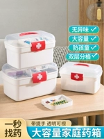 Коробка для медицины дома с большим -заместители лекарственного средства.