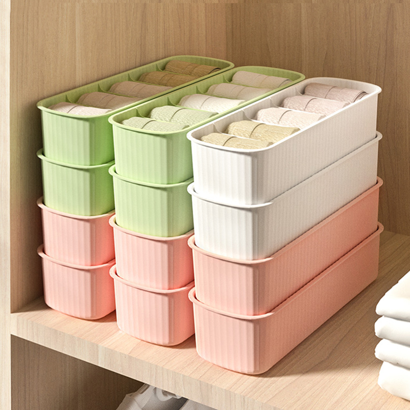 Socks Containing box Home wardrobe drawers Separate Boxes Divided containing devinators Underwear Briefs FINISHING BOXES-Taobao