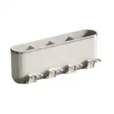 Подставка для зубных щеток, настенная автоматическая выжималка для зубной пасты без перфоратора, чашка для полоскания рта для ванной комнаты, подставка для зубных щеток для семьи из четырех человек