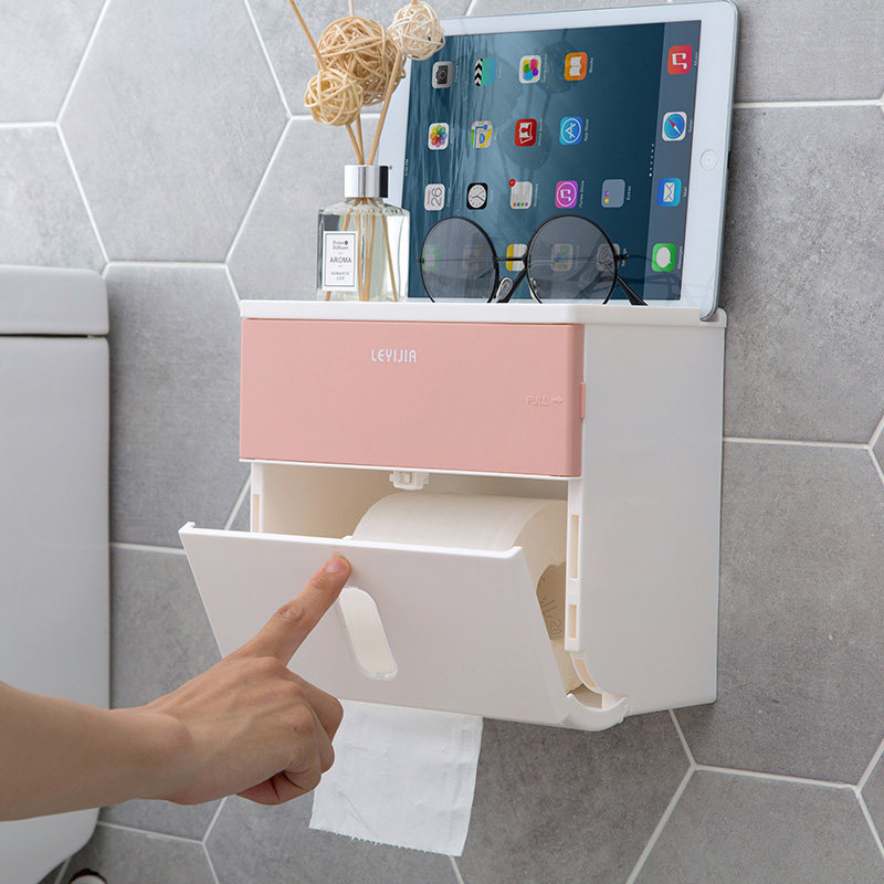 Home Free punch toilet tissue box toilet waterproof roll shelf toilet toilet toilet toilet
