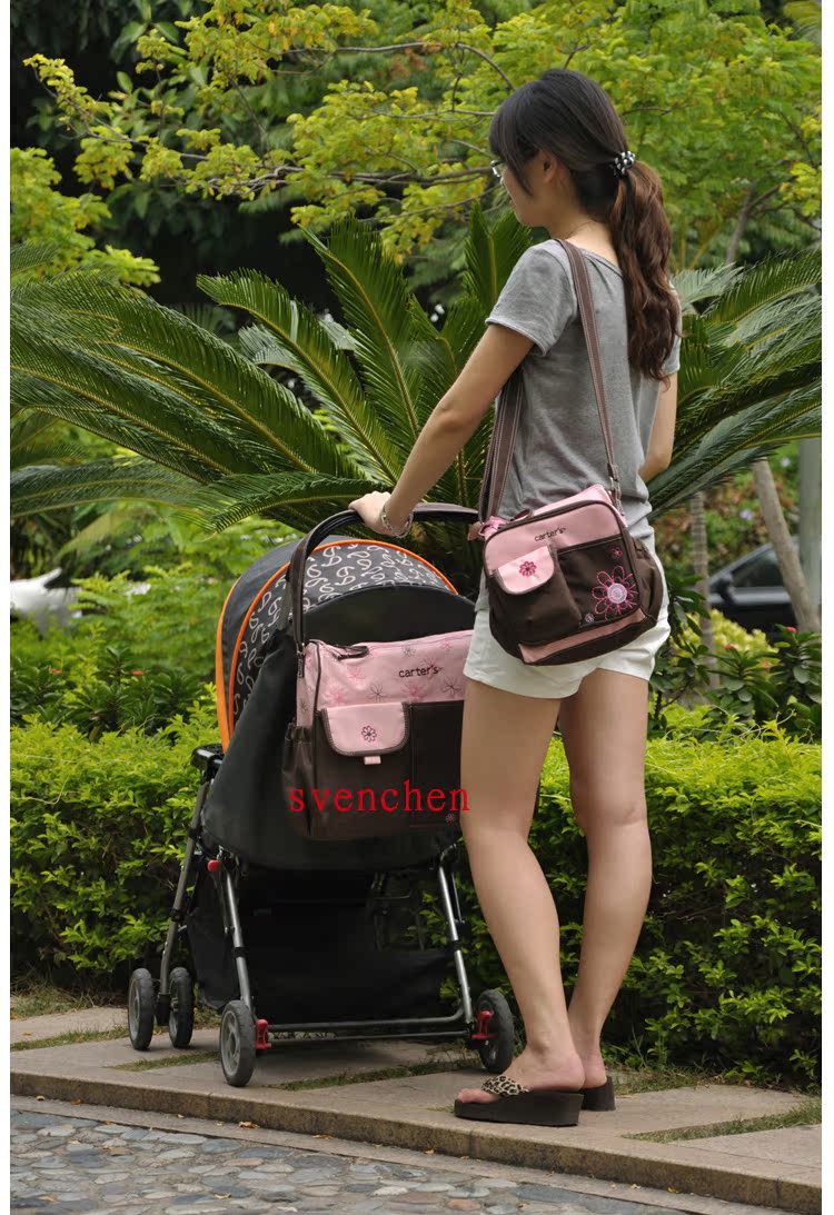 [Ưu đãi đặc biệt] Carters túi mẹ Túi mẹ Túi đựng ấm đun nước bộ túi đựng đồ cho mẹ và bé