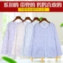 Đồ ngủ nữ mùa hè dài tay cotton dịch vụ tại nhà cotton trung niên cởi mở mẹ mỏng phần áo đơn quần áo mùa thu bộ thể thao nam